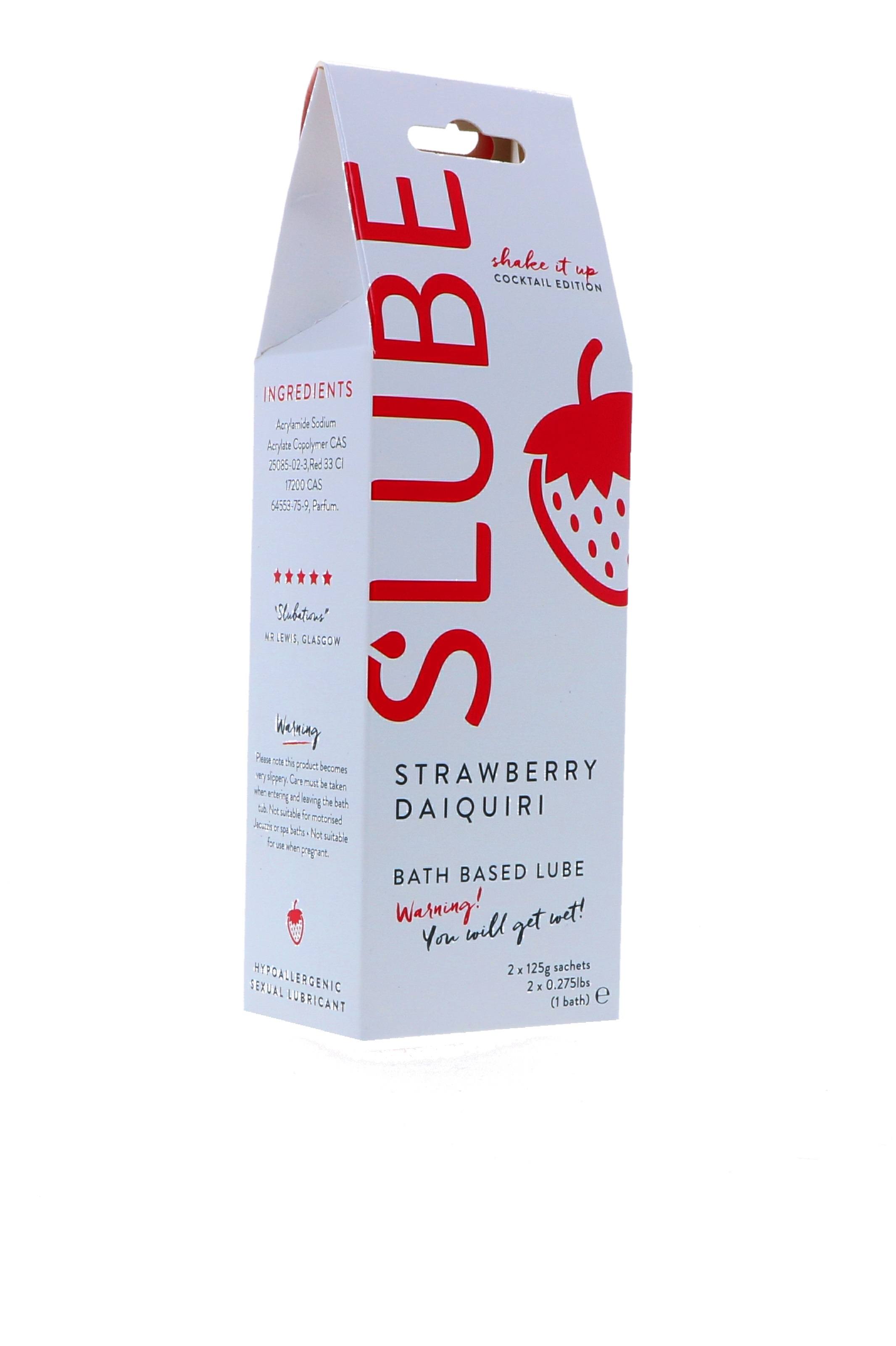 Slube Strawberry Daiquiri Water Based Bath Gel 250g