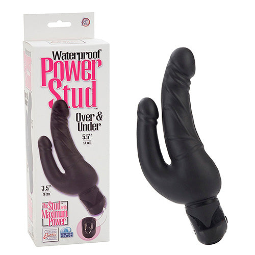 Power Stud Waterproof Double Penetrator Dong Black