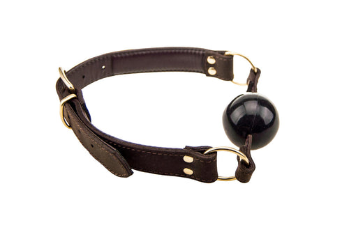 BOUND Nubuck Leather Solid Ball Gag
