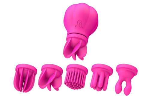 Adrien Lastic Caress Clitoral Massager with 5 Interchangeable Heads