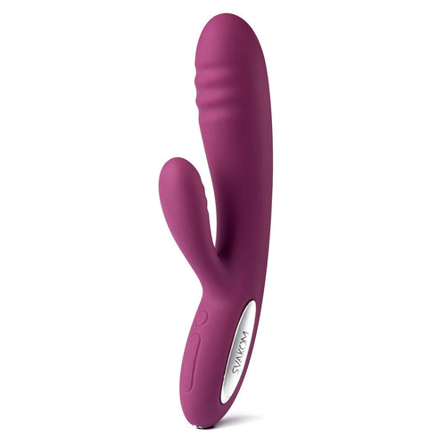 Svakom Adonis Ribbed Warming Rabbit Vibrator-Violet