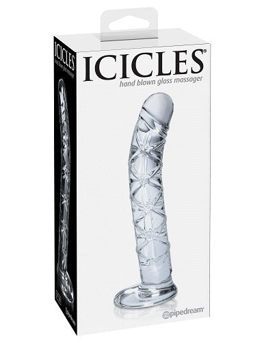Icicles Beginner's G-Spot Glass Dildo No 60