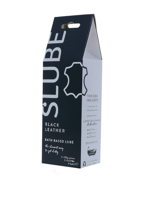 Slube Black Leather Water Based Bath Gel 250g