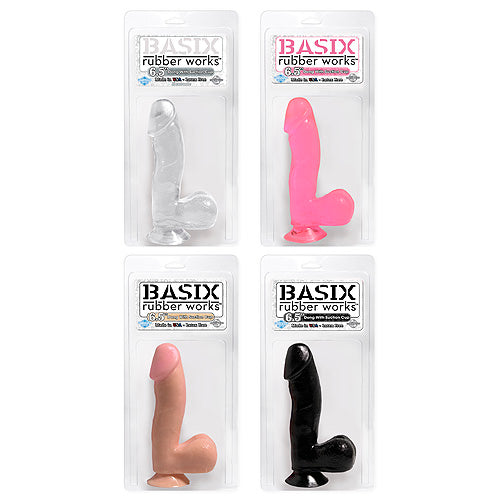 BASIX 6.5 inch Suction Cup Dong-Flesh