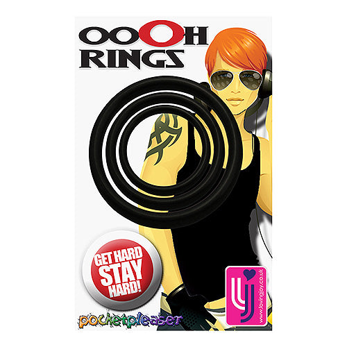 Loving Joy Pocket Pleasers OooH Rings Black