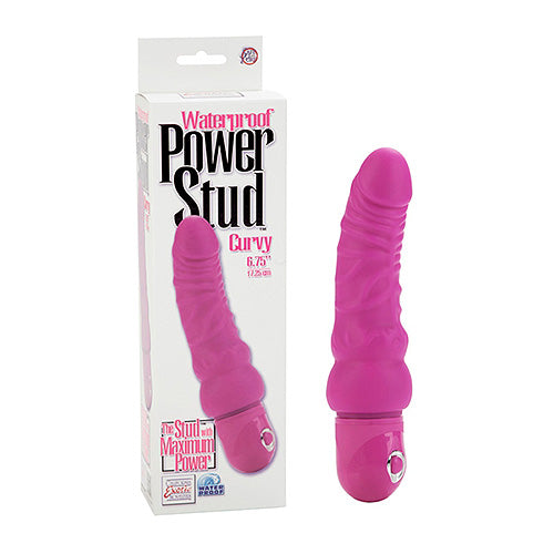 Power Stud Waterproof Curvy Dong Pink