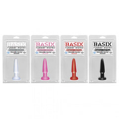 Basix Rubber Works Beginners Butt Plug-Clear