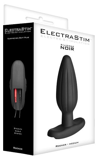 Electrastim Noir Rocker Electro Butt Plugs-Medium